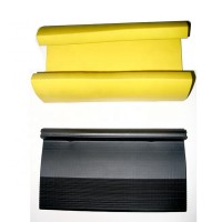 Rubber Material Colorful Reflective Wall Corner Cable Protector Guard Santoprene Products With Yellow Reflector